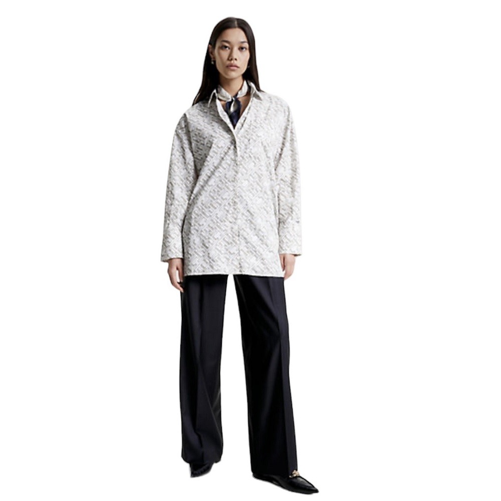 TOMMY HILFIGER</br>Γυναικείο Πουκάμισο Εκρού WW0WW40222-0K4 Tommy Hilfiger TOMMY HILFIGER</br>Γυναικείο Πουκάμισο Εκρού WW0WW40222-0K4 Tommy Hilfiger