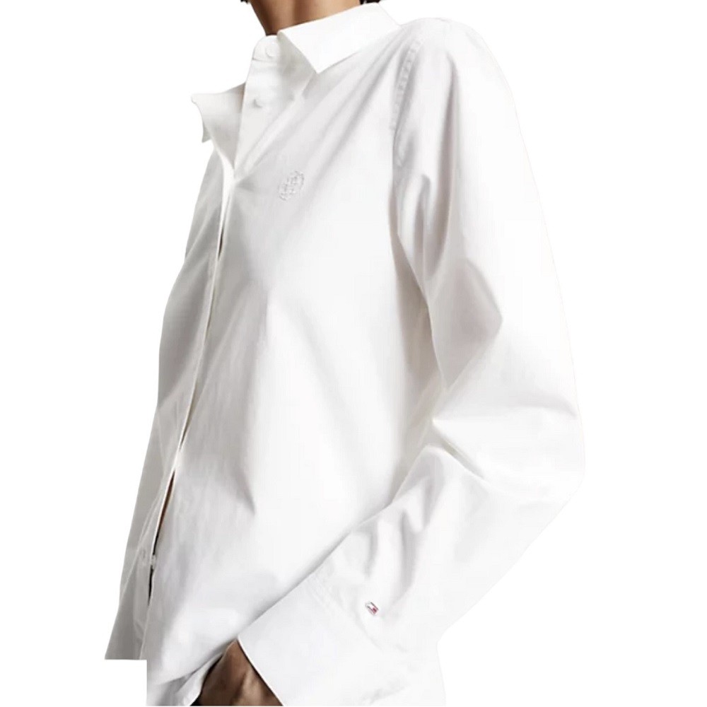 TOMMY HILFIGER</br>Γυναικείο Πουκάμισο Εκρού WW0WW40230-YBL Tommy Hilfiger TOMMY HILFIGER</br>Γυναικείο Πουκάμισο Εκρού WW0WW40230-YBL Tommy Hilfiger