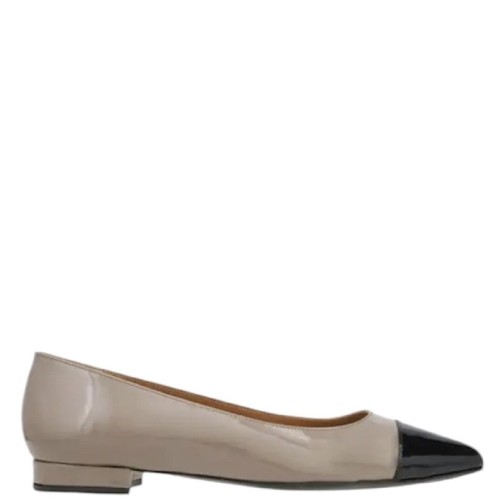 Γυναικείες Μπαλαρίνες Μπεζ/Μαύρο Λουστρίνι Δέρμα ΑΡΙΣΤΕΑ Kalogirou Γυναικείες Μπαλαρίνες Μπεζ/Μαύρο Λουστρίνι Δέρμα ΑΡΙΣΤΕΑ Kalogirou