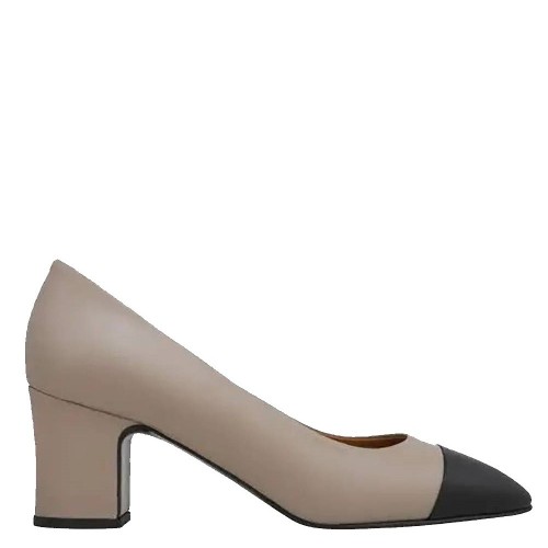 Γυναικείες Γόβες Μπεζ/Μαύρο Δέρμα ΕΒΕΛΥΝΑ Kalogirou Γυναικείες Γόβες Μπεζ/Μαύρο Δέρμα ΕΒΕΛΥΝΑ Kalogirou