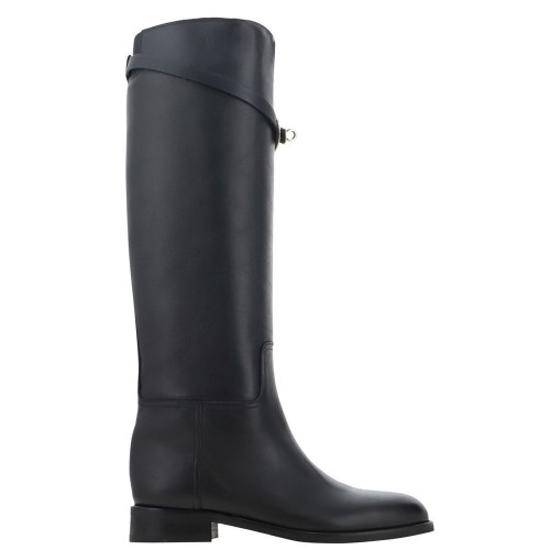 Kalogirou ΡΕΗΣ-0071 Γυναικεία Μπότα Μαύρο Δέρμα